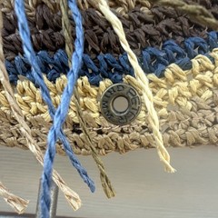 Peter Grimm New Multicolor Woven Straw Western Cowboy Hat Brown Blue Yellow