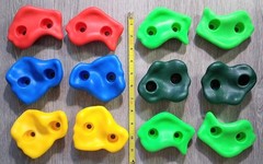 Jungle Gym Kingdom Rock Climbing Holds – Holds Only 12x (12 Pieces) Multi-Color