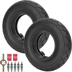 2 Pack 2.50 4 Tire and Inner Tube with TR87 Valve for Wheelchairs Carts