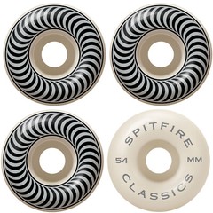 SPITFIRE Skateboard Wheels 54mm CLASSICS Silver/White
