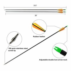 51inch 30/40lbs Archery Recurve Bow OR Arrows Set for Right Hand Beginner Target