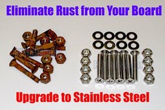 Truck Hardware • 1” for Skateboard or Longboard • No Rust Stainless Bolts Screws