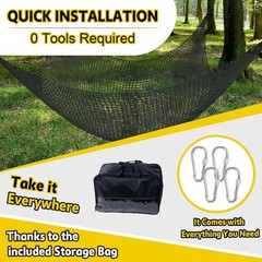 Climbing Net for Kids – 14.8FT x 9.9FT Double Layers Heavy Duty Playground Sa…