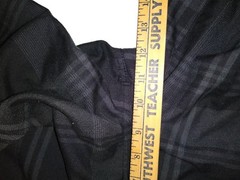 Rusty Plaid Shorts- Size 18 / 29 waist closer to 30W -Surfer Brand~