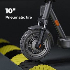 Electric Scooter Adults, 19 Miles Range,10″ Tires,Commuter, APP & Shock Absorber