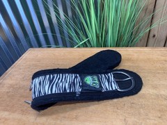 Weaver Smart Cinch Black Felt Zebra Print Western Horse Cinch Girth ~32″