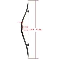58″ Traditional Bow 15-50lbs Triangle Longbow Horsebow Hunting Archery Shooting