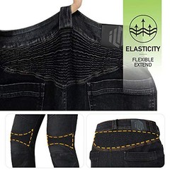 Motorcycle Dirt Bike Pants for Men CE Armored Motocross Riding 34W x 32L Gray