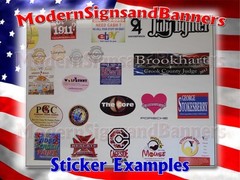 40 3×5 Custom Printed Full Color Outdoor Vinyl Car Bumper Sticker Decal Die Cut