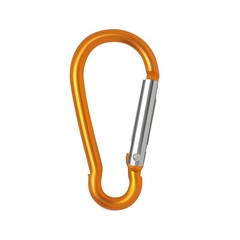 10 PCS Aluminum Carabiner D Shape Spring Clip Snap Key Hook Keychain Buckle