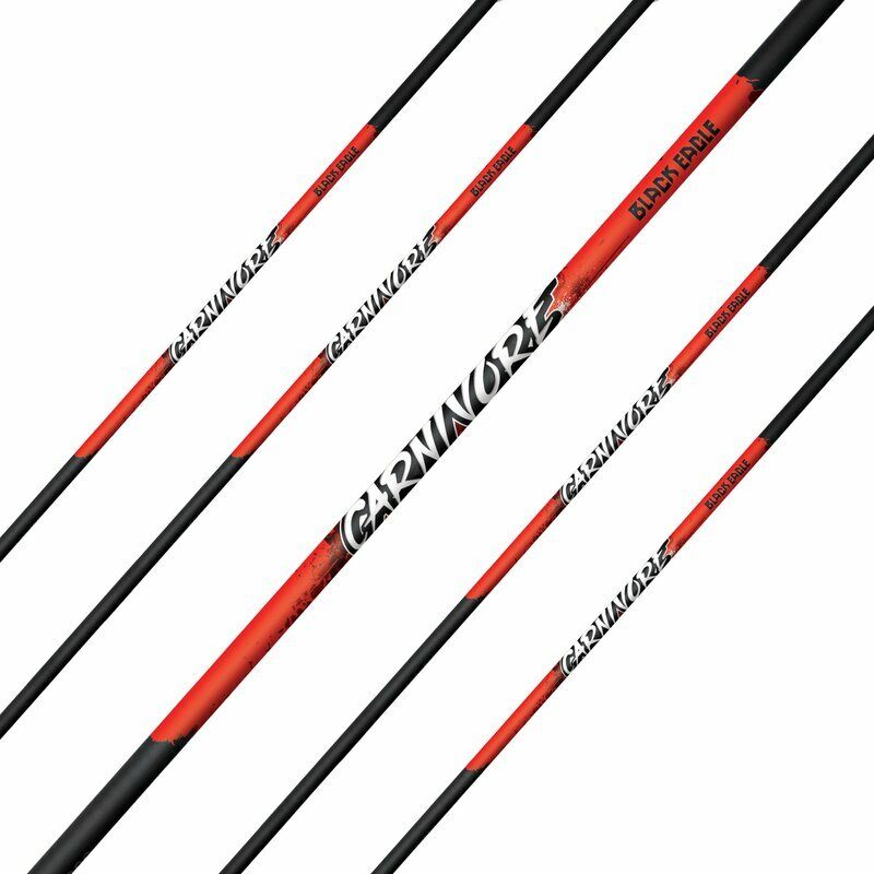 Black Eagle Carnivore Carbon Arrow Shafts 250 Spine (.003″) 1 Dozen