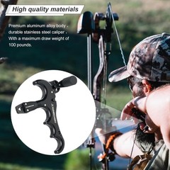 Rotate 360° Compound Bow Release Aids Archery Hunting 4-Finger Thumb Trigger