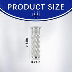 Aluminum Arrow Inserts .244/6.20Mm & 100 Grain Bullet Field Points for Carbon Ar