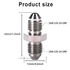 AN3 (3/8-24 UNF) Male Inverted Flare Stainless Steel Brake – 4PCS