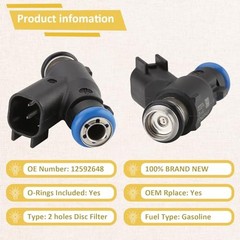 12592648 OE Performance Fuel Injectors,Compatible w/Chevy 3.5L Impala Malibu