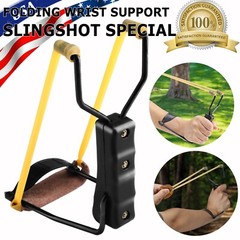 HIGH VELOCITY FOLDING WRIST SLINGSHOT Catapult Powerful Hunting Sling Shot