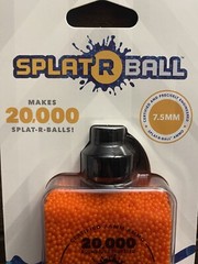 New Sealed SplatRball 20,000 Rounds 7.5mm Orange Ammo Certified Splat-R-Ball