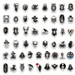 50 Pack of Cool Gothic Stickers for Laptop/Water Bottle/Phone Case/iPad/Kindle