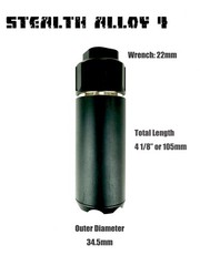 VeilStrike 4″ Bronze 14mm CCW Muzzle Brake Extension Tube for GBB