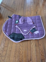 LeMieux Mallow Loire Large Saddle Pad & Bonnet Set New With Tags