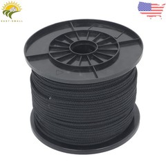 3/16″ Black Dacron Polypropylene Rope 500 Ft Spool High UV & Abrasion Resistance