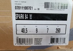 Spark 84 W Rollerblades Size 9 Silver/Blue New With Tags In Box