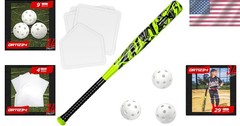 Backyard Baseball Bat Set with Balls & Bases