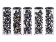 H&N 200 Count / 5 Type HUNTING PELLET SAMPLER 6.35mm .25 Caliber Pellets GERMANY