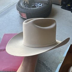 Stetson Western Cowboy Hat Beige/Tan Felt Size 7 1/2 (60 cm)