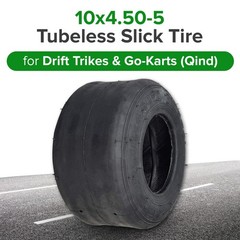 10×4.50-5 Tubeless Slick Pneumatic Tire for Drift Trike and Go-Kart Parts (Qind)