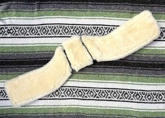 Total Saddle Fit -STRETCHTEC Western Cinch – 32” Brown/ Fleece Liner