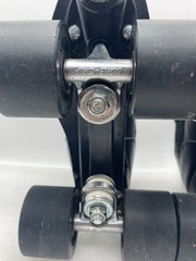 VTG Riedell Carrera Speed Roller Skates Size 5 Black Leather Model 105B