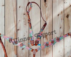 Multicolor Mermaid Horse Tack set