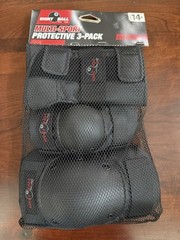 Eight Ball Multi Sport Pad Set 3-Pack Knee Elbow Wrist Protection Youth 14+