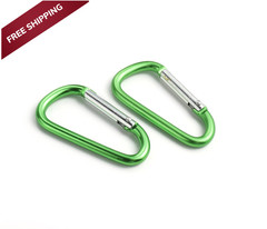 Drayas Aluminum Carabiner D Shape Buckle Pack, Small, Multicolor-20PCS