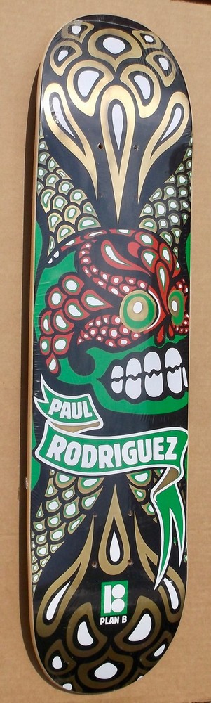 2005 PLAN B PAUL RODRIGUEZ «1st PLAN B PRO MODEL» SKATEBOARD DECK RARE POST GIRL