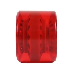Longboard Wheels 60mm x 44mm 83A Clear Red 4-Pack with Abec 7 Bearings, Spacers