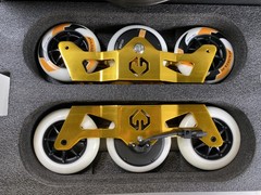 Atmos Gear Electric Skating Yellow Thunder Frames w/ Jersey & Spare Wheels