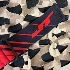 NEW JT ProFlex X/ProFlex Authentic Woven Goggle Strap – Lines Black/Red