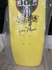 NEW DOGTOWN Jim Red Dog Muir SIGNED 70’s Classic Yellow REISSUE Skateboard DECK