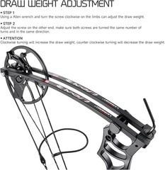 Compound Bow For Adults ＆ Youths,0-70Lbs,Adjustable Archery Hunting Training Set