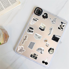 Aesthetic Stickers Black and White Sticker Pack 60PCS, Y2K Sticker for Laptop De