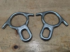 Two CMC FC90 Rescue Figure 8 Descender Rappelling Rappel Hardware NFPA Chrome