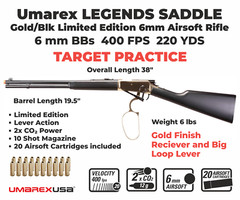 Umarex Legends Saddle Gold/Blk CO2 Lever Action Limited Edition Airsoft Rifle