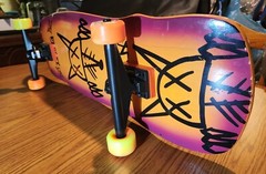 Dogtown Jay Adams «Rat Face» Skateboard w/Clear Grip Over Stickers, Snot Wheels