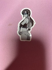 black and white waifu lewd stickers #11
