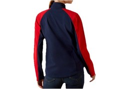 Ariat Ladies Team EQ Jacket Navy & Red Water Resistant Soft Shell Size 2XL NWT