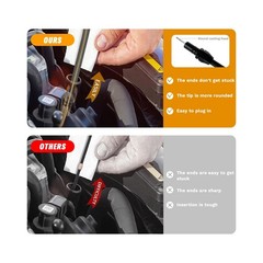 HAHAHA 700R4 4L60E 4L80E Trans Flexable Stainless Braided Hose Dipstick Compa…