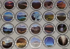 Yes! ALL 63 U.S. National Park Stickers! WATERPROOF Vinyl 3 Inches Each.
