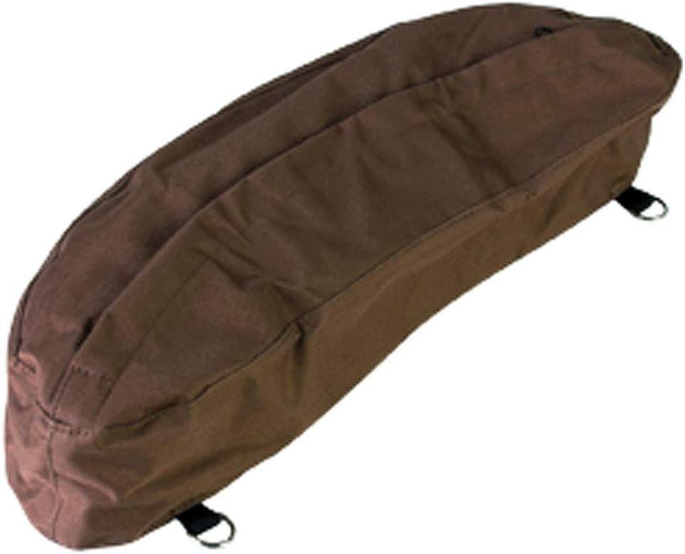 600D Western Cantle Bag Brown Water Resistant Saddle Bag for Horse Riding